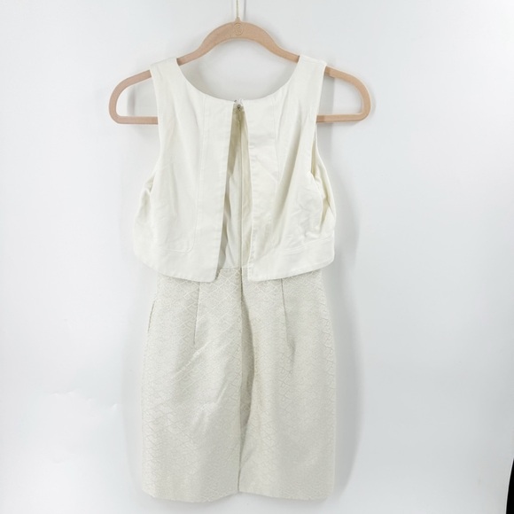 ✅ Anthropologie Chanterie Ponte Sheath by Maeve SIZE 0 PETITE IN CREAM - Picture 8 of 8